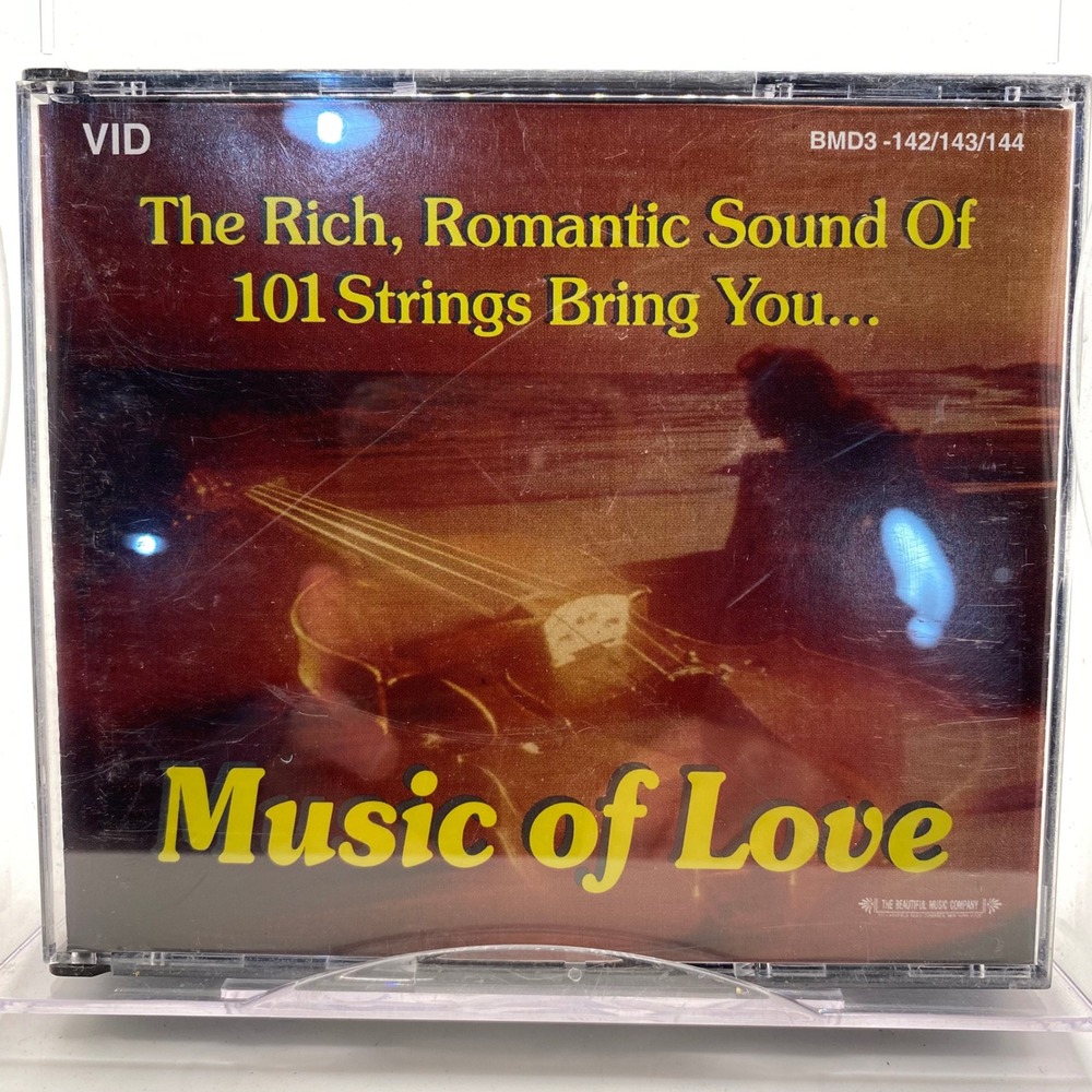 101 Strings Music of Love 3 CD Set Beautiful Music Company BMD3-142/143/144 1994